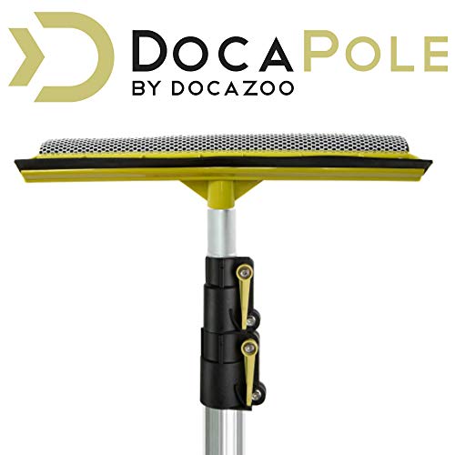 DOCAZOO Cleaning Kit - Car Wash Kit with Soft Car Wash Brush, Car Squeegee, Car Wash Mitt (2X), Microfiber Cleaning Head - 5-12 Foot DocaPole Extendable Telescoping Extension Pole Included