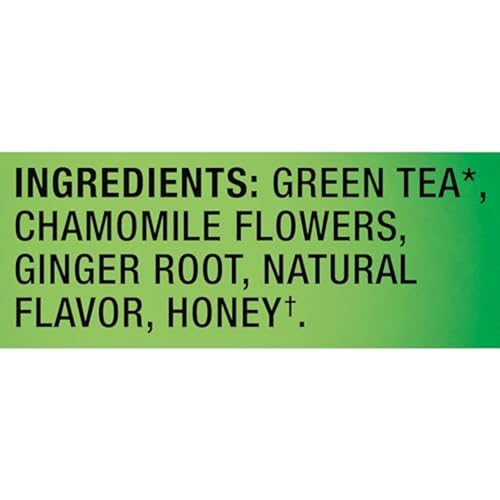 Lipton Honey Ginger Green Tea Bags, Flavored, Unsweetened Teabags for Hot Tea or Iced Tea with Caffeine and Flavonoids, 120 Total Tea Bags (20ct - Pack of 6)