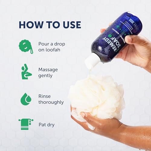 Truremedy Naturals Eucalyptus + Rosemary Body Wash - Body Wash for Therapeutic & Relaxing - Eucalyptus + Rosemary Body Wash (1 pk, 12 oz)