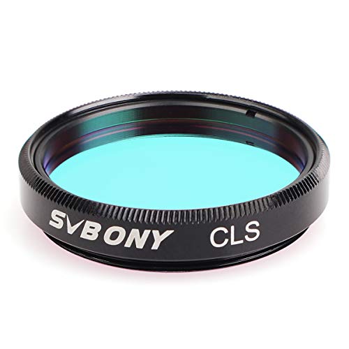 SVBONY Telescope Filter 1.25 inches CLS Filter City Light Pollution Reduction Filter Broadband Filter Suitable for Deep Sky Visual Astronomical Photography