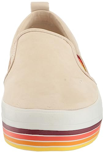 Sperry Women's Crest Twin Gore Platform Boat Shoe, White Stripe, 11