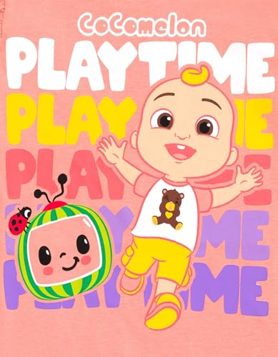 CoComelon JJ Cody Nina Infant Baby Girls 2 Pack T-Shirts Pink/Purple 12 Months