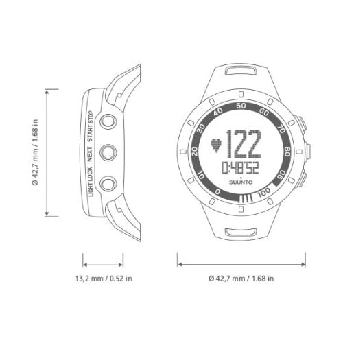 SUUNTO Quest Heart Rate Monitor Blue