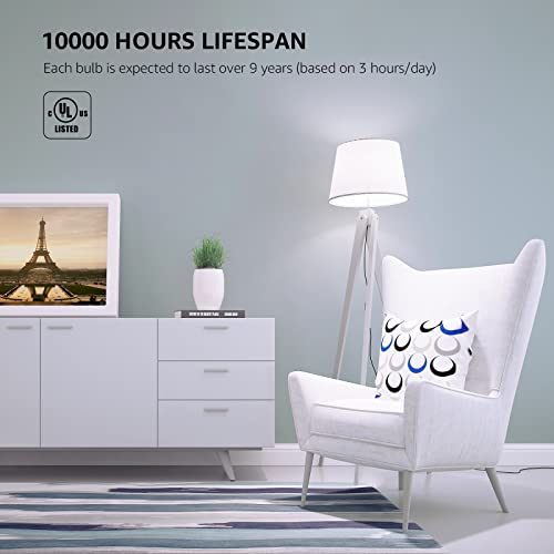 LE LED Light Bulbs 60 Watt Equivalent, 9W 800 Lumens Non-Dimmable, Soft Warm White 2700K, A19 E26 Standard Medium Base, 10000 Hour Lifetime 5 Count (Pack of 1)