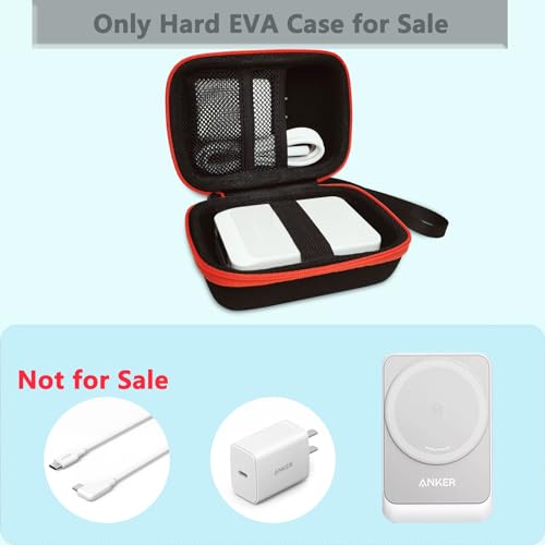 RAWECUD Hard Case for Anker MagGo 3-in-1 Charging Station, MagSafe Wireless Charger Stand Holder for Anker MagGo 3-in-1 Charging Station Charger Stand Case (Case Only) (Black)