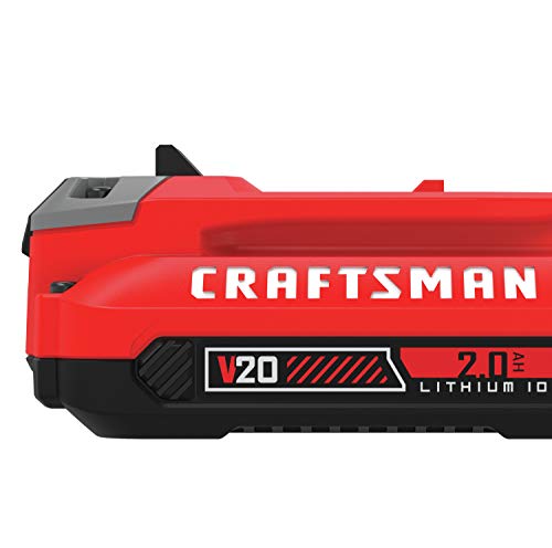 Craftsman V20 Battery & Charger Starter Kit, 2.0 Ah with Random Orbit Sander (CMCB202-2CK & CMCW220B)