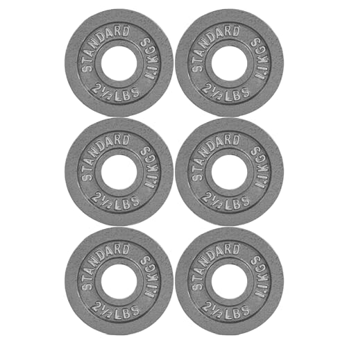 CAP Barbell Olympic 2-Inch Weight Plate, Gray, 2.5 LBS