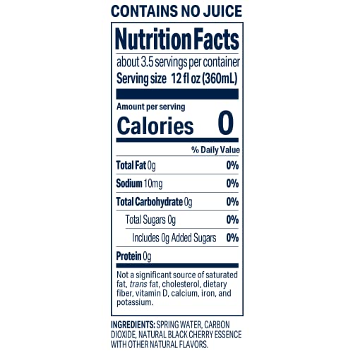 Crystal Geyser Natural Flavored Sparkling Spring Water, Black Cherry, No Artificial Ingredients or Sweeteners, Carbonated, Non GMO, 42 Fl Oz (Pack of 12)