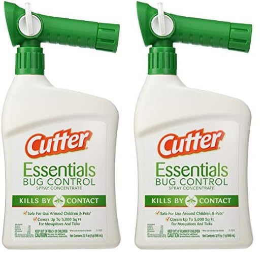 Cutter Essentials Bug Control Spray Concentrate, Kills Mosquitoes by Contact for Insects (Pack of 2)