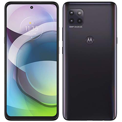 Motorola One 5G UW Ace (64GB, 4GB) 6.7"", Snapdragon 750G, 5000mAh Battery (US 5G Model Fully Unlocked for Verizon, T-Mobile, AT&T, Global 4G LTE) XT2113VS (w/Fast Car Charger, Volcanic Grey), Gray