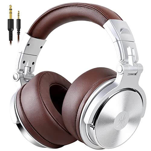 OneOdio Pro-30 Over Ear Headphone, Wired Premium Stereo Sound Headsets with 50mm Driver, Foldable Comfortable Headphones with Protein Earmuffs and Shareport for Recording Monitoring Podcast PC