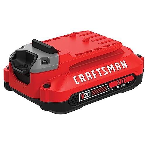 Craftsman V20 Battery & Charger Starter Kit, 2.0 Ah with Random Orbit Sander (CMCB202-2CK & CMCW220B)