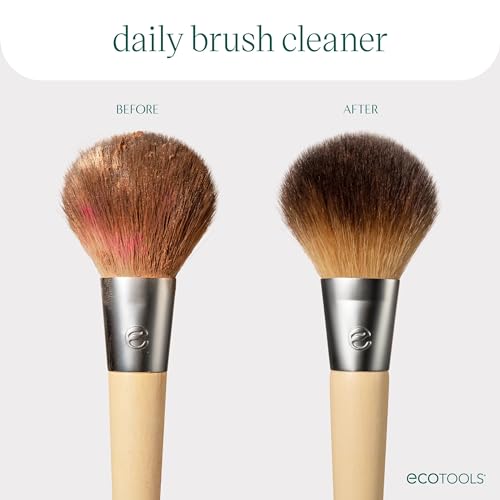 EcoTools Daily Makeup Brush Cleanser Spray, Quick Drying, Fragrance Free & Dermatologist Tested, Travel Size, TSA Approved, Cruelty-Free & Vegan 3 fl oz./89 ml. Bottle