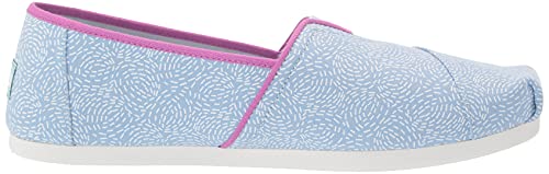 TOMS Womens Alpargata Classic Slip On Flats Casual - Blue - Size 12 B