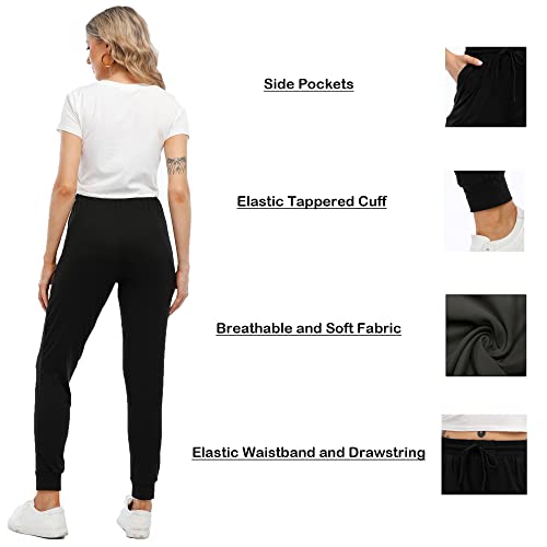 MCPORO Womens Joggers with Pockets & Drawstring-Sweatpants for Women Workout Running Yoga Lounge Pants