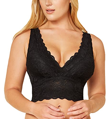 Cosabella womens Never Say Never Curvy Plungie Longline Bralette Plunge Bra, Tre, X-Small US