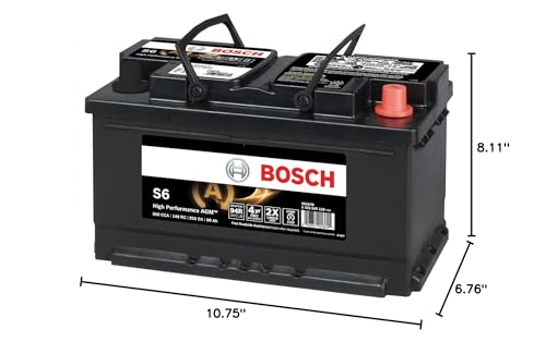 BOSCH S6587B S6 Flat Plate AGM Battery