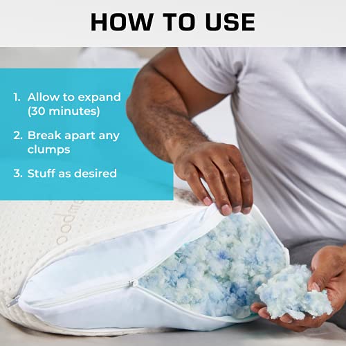 Xtreme Comforts 5 LBS Bean Bag Filler w/Shredded Memory Foam - Pillow Stuffing Material for Couch Pillows, Cushions, Bean Bag Refill Filling, & More Poly Fil/Polyfill Stuffing Needs (5 Pounds)
