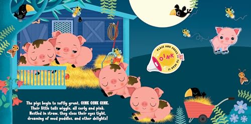 Little Hippo Books Barnyard Bedtime | Interactive Toddler Books with Sound Puzzle Pieces for Kids | Farm Sounds Board Books & Kids Books | Farm Animal Baby Book with Sound