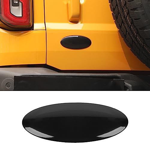 Hoolcar Overlay Tailgate Emblem Rear Door Emblem Badge Cover Trim Exterior Accessories Compatible with Ford Bronco, Bronco Sport 2021-2023, Black, American Flag