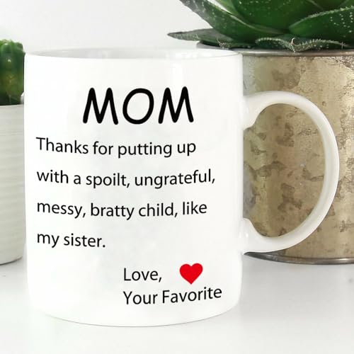 AMRIU Gifts for Mom from Daughter Son - Mothers Day Gifts, Mom Birthday Gifts from Daughter, Mom Gifts, Birthday Gifts for Mom, Presents for Mom, 11oz Funny Mom Mug Gifts