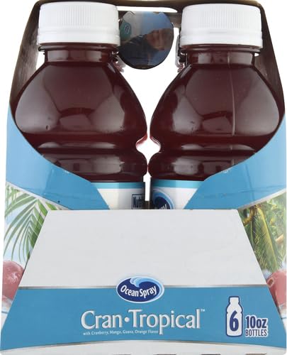 Ocean Spray® Cran-Tropical™ Cranberry Tropical Juice Drinks, 10 Fl Oz Bottles, 6 Count (Pack of 1)