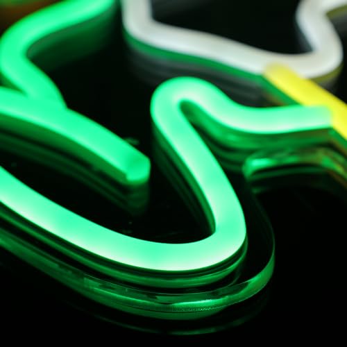Tacos Neon Signs for Wall Decor, Neon Tacos Bar Lights for Bedroom, Neon Business Signs Suitable for Man Cave Bar Pub Restaurant Christmas Gift Art - 5V USB Power with Hanging Chain Hooks (Tacos)