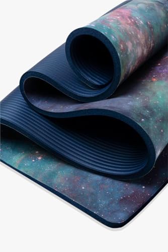 POPFLEX CloudCushion Hot Yoga Mat Non Slip - Extra Thick, Ultra Absorbent Non Slip Yoga Mat for Women - Large Exercise Mat for Yoga, Pilates, Stretching, Floor & Fitness Workouts - Includes Carry Strap