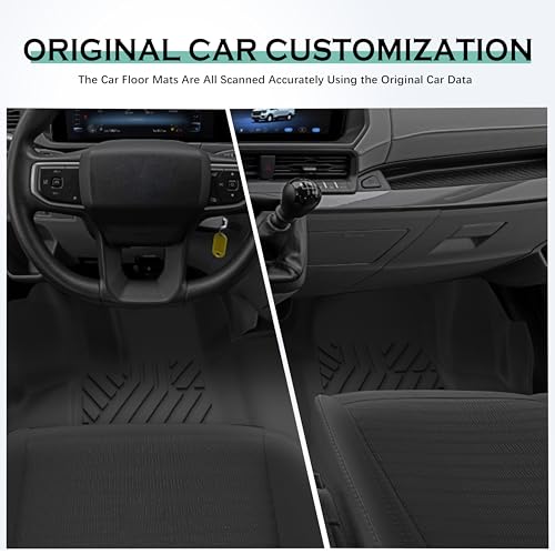 Floor Mats & Cargo Liner Fit for 2016-2021 Jeep Grand Cherokee / 2022 Jeep Grand Cherokee WK2 (5-Seater), TPE Rubber Floor Liners Trunk Mats for Grand Cherokee, 1st & 2nd Row & Cargo Liner-Black