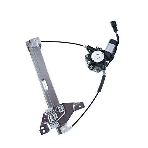 YHTAUTO Rear Power Window Regulator Driver Side with 2-Pin Motor Assembly for Chevy Impala 2006-2013, Impala Limited 2014-2016, Sedan