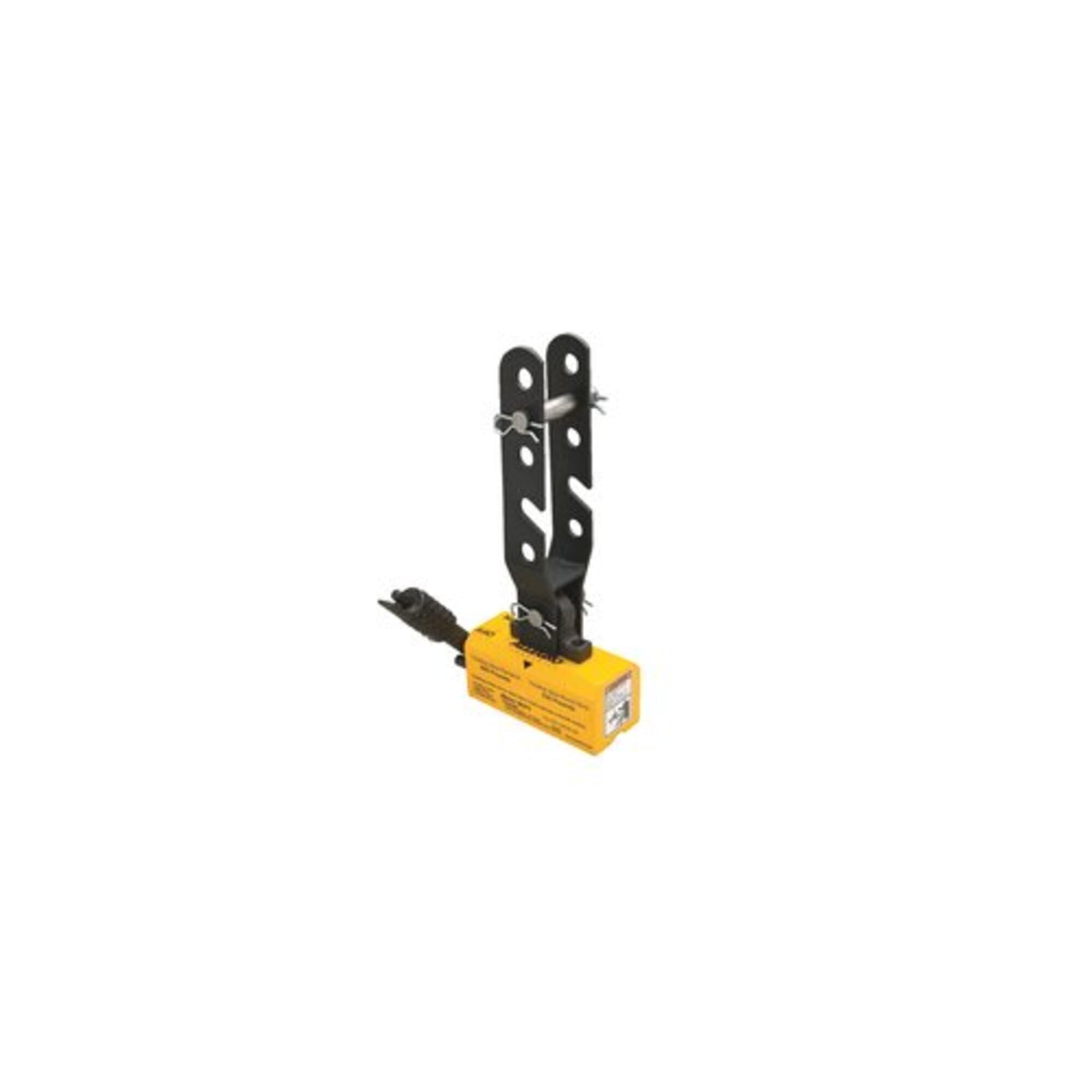 Allegro Industries 9401-28S Heavy Duty Magnet, Lift Weight 900 lb Flat Items, 450 lb Round Items, Yellow