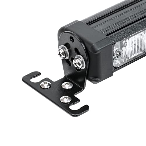 LAMPHUS SolarBlast 38" 32W Amber Green LED Traffic Advisor Light Bar with TA Controller Box - 12V Waterproof Emergency Safety Warning Lightbar Lights for Volunteer Firefighter Car Vehicle