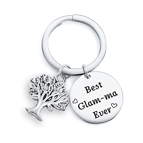 NOTHERS RSZOTW Glam-Ma Gift Jewelry Mimi Keychain Grandmother Grammy Nana Grandma Birthday Jewelry Gigi Gift Nana Keychain Grandma Keychain