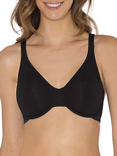 Fruit of the Loom Women's Cotton Stretch Extreme Comfort Bra, Purple Velvet/Blushing/Black