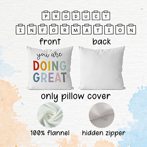 IWXYI Classroom Inspirational Pillow Covers 18x18,Classroom You are Doing Great Throw Pillow Covers for Classroom,Classroom Pillows