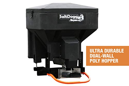 Buyers Products SaltDogg TGS03 Tailgate Salt Spreader, Made In The USA, 8 cu ft/600 lb Capacity, Horizontal Auger Feed, Commercial Salt Spreader For Truck Tailgate
