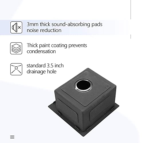 Lordear 36 Inch Drop in Kitchen Sink 36 x 19 Topmount Drop in Kitchen Sink 16 Gauge Stainless Steel Single Bowl Deep Kitchen Sink with Drain Strainer