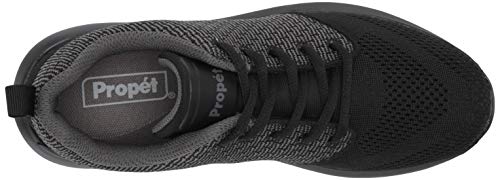 Propét Women's TravelBound Tracer Sneakers, Black, 7 Narrow US