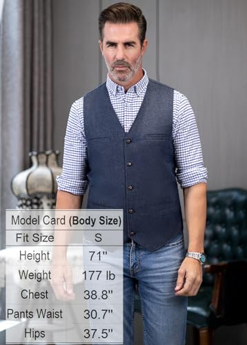 Mens Suit Vest Waistcoat Tweed Retro V Neck Wool Herringbone for Prom
