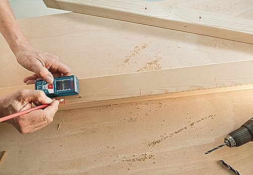 BOSCH GLM 50 C 165 Ft Laser Distance Measure, Includes 2 AAA Batteries, Hand Strap, Target Cards, & Pouch