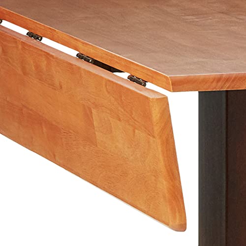 Solid Wood 36" Square Dual Drop Leaf Dining Table, White