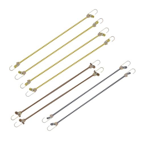 Keeper - 10" Mini Bungee Cords in Assorted Colors, 8 Pack