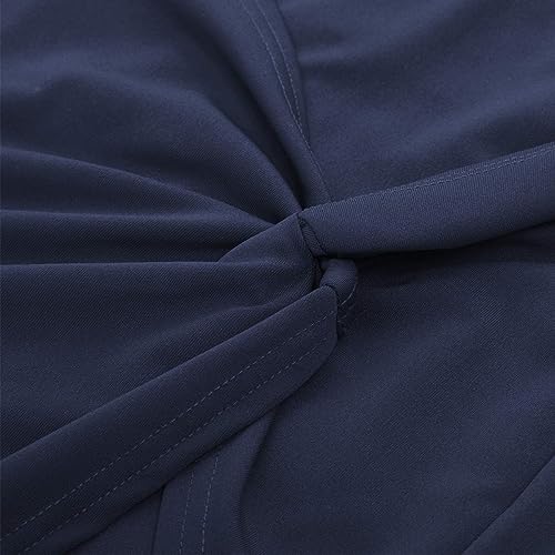 Kate Kasin Wear to Work Pencil Skirts for Women Elastic High Waist Wrap Front Knee Length Bodycon Skirt Tummy Control Gray Green