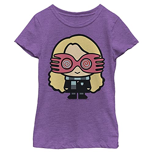Harry Potter Girl's Chibi Luna T-Shirt, X-Small, Purple Berry