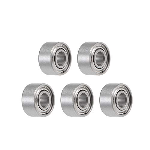 uxcell SMR52ZZ Deep Groove Ball Bearings 2mm x 5mm x 2.5mm Double Shielded Stainless Steel 5pcs