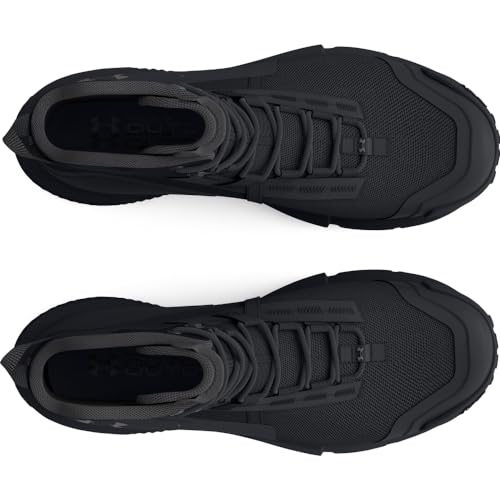 Under Armour Men's Charged Valsetz, (001) Black/Black/Jet Gray, 14, US