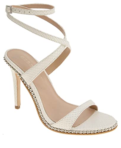 BCBGeneration Women's Glam Heeled Sandal, Pearl Breach, 5