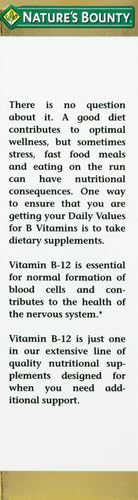 Nature's Bounty Vitamin B12 5000 Mcg Sublingual Liquid, Cardiovascular Health & Cellular Energy Support, 2 Fl Oz (1 Count)