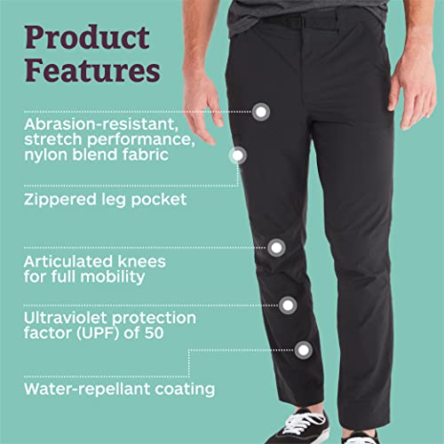 MARMOT Arch Rock Pant | Lightweight, Water-Resistant, UPF Protection, Black, 28