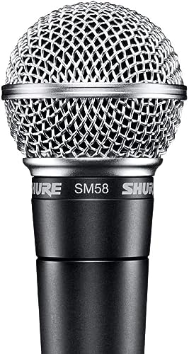 Shure SM58 Pro XLR Dynamic Microphone - Professional Studio & Live Performance Cardioid Mic for Vocals, Podcasting, and Recording, Special Black Edition